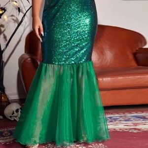 Costume: Mermaid Skirt with Purple Fitted Shirt